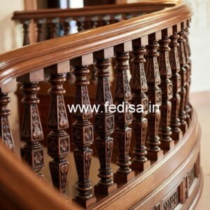 Modern Brass Wood Handrail Design Trends No-3530