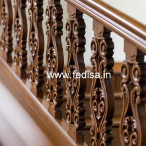 Elegant Brass Wood Balcony Fence Inspiration No-3538