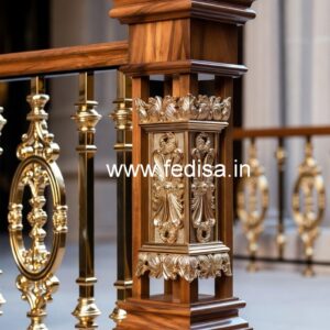 Stylish Brass Wood Fence Inspiration for Dream Homes No-3549