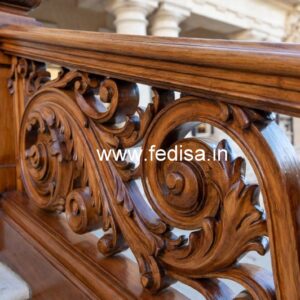 Luxury Brass Wood Handrails for Stylish Interiors No-3553