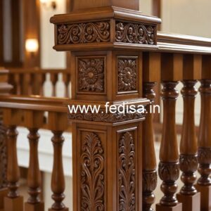Elegant Brass Wood Fence with Golden Finish No-3556