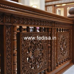 Premium Brass Wood Balcony Design Collection No-3557