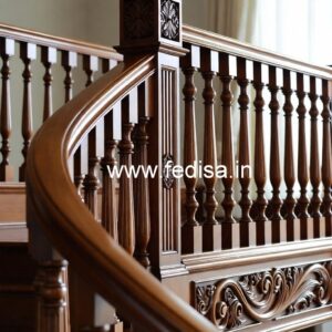 Luxury Brass Wood Balcony Collection with Glass No-3571