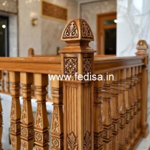 Modern Brass Wood Balcony Design Inspiration No-3578