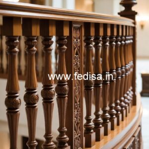 Elegant Brass Wood Railings with Rich Look No-3580