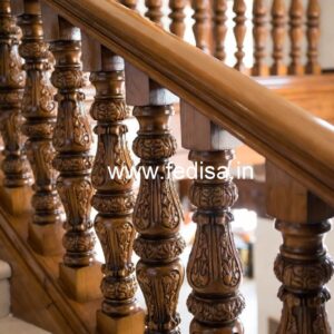 Luxury Brass Wood Handrails for Dream Homes No-3583