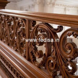 Stylish Brass Wood Handrail Ideas No-3613