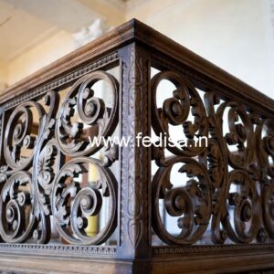Brass Wood Railings for Contemporary Homes No-3633