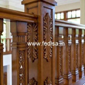 Brass Wood Railing Design Trends 2038 No-3639