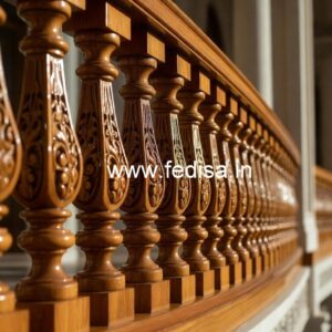 Stylish Brass Wood Balcony Decor Ideas No-3654