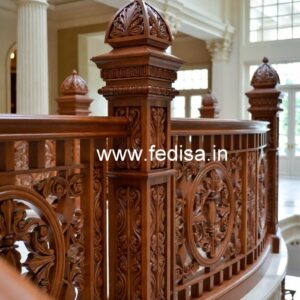Decorative Brass Wood Balcony Fence No-3657