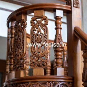 Brass Wood Railings for Dream Homes No-3682