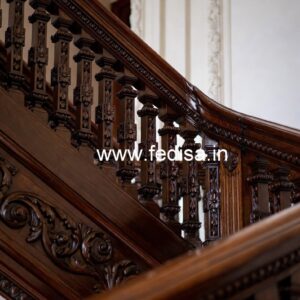 Brass Wood Railing for Modern Interior Decor No-3691