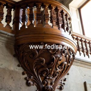 Decorative Brass Wood Stair Fence Collection No-3694