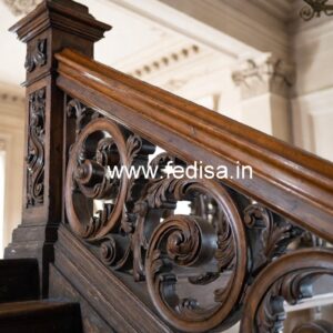 Luxury Brass Wood Balcony Design Trends No-3706