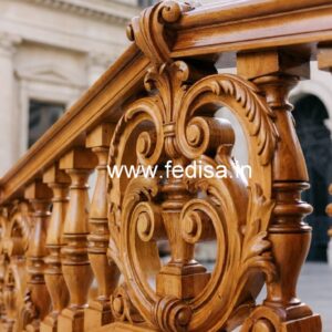 Brass Wood Staircase Railings for Dream Homes No-3707
