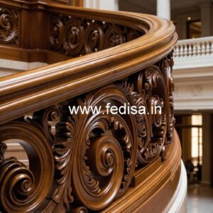 Modern Brass Wood Fence with Contemporary Style No-3708