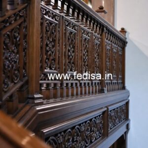 Stylish Brass Wood Interior Railings Inspiration No-3711