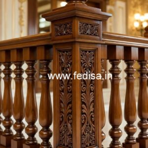 Decorative Brass Wood Railings with Golden Finish No-3731