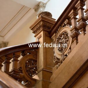 Modern Brass Wood Balcony Design Ideas 2038 No-3733