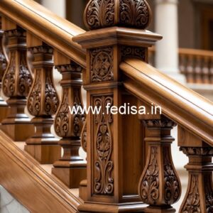 Decorative Brass Wood Balcony Fence Ideas No-3736