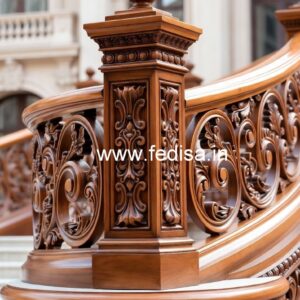 Stylish Brass Wood Fence with Rich Look No-3747