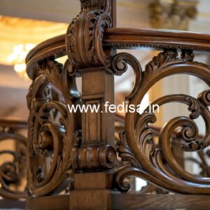 Luxury Brass Wood Railings for Balcony Design No-3750
