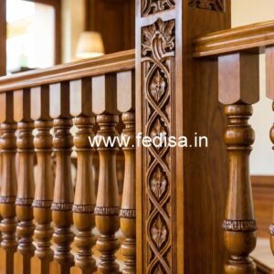 Decorative Brass Wood Staircase Fence Trends No-3755