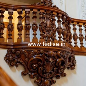 Luxury Brass Wood Balcony Decor Ideas No-3756