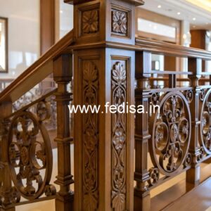 Stylish Brass Wood Balcony Fence Collection No-3763