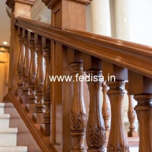 Stylish Brass Wood Staircase Decor Inspiration No-3780