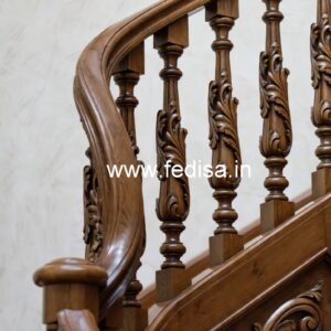 Decorative Brass Wood Railings for Luxury Homes No-3790