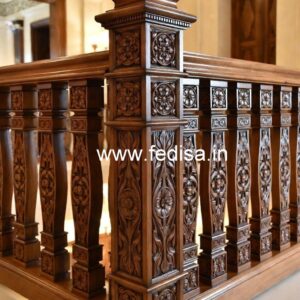 Decorative Brass Wood Fence with Contemporary Style No-3796