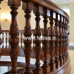 Premium Brass Wood Balcony Design Inspiration No-3800