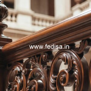 Decorative Brass Wood Staircase Handrail Inspiration No-3811