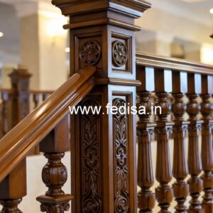Luxury Brass Wood Railings for Rich Homes No-3816