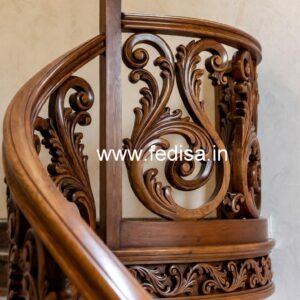 Decorative Brass Wood Fence with Artistic Finish No-3822
