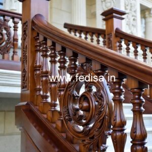 Stylish Brass Wood Fence Collection for Homes No-3825