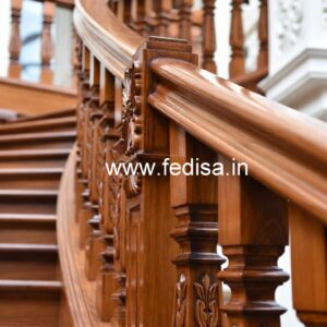 Modern Brass Wood Handrail Design Trends No-3830