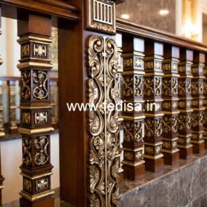 Stylish Brass Wood Fence Inspiration for Dream Homes No-3849