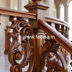 Elegant Brass Wood Balcony Decor Inspiration No-3850