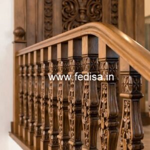 Modern Brass Wood Balcony Fence Collection No-3854