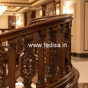 Elegant Brass Wood Fence with Golden Finish No-3856