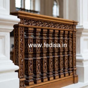 Decorative Brass Wood Fence for Stylish Homes No-3870