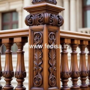 Stylish Brass Wood Staircase Decor Collection No-3879