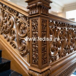 Luxury Brass Wood Handrails for Dream Homes No-3883