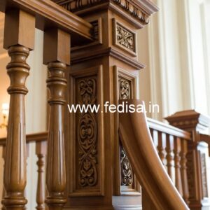 Modern Brass Wood Fence Collection for Villas No-3884