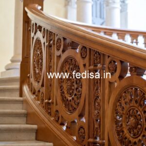 Elegant Brass Wood Balcony Collection for Modern Homes No-3892