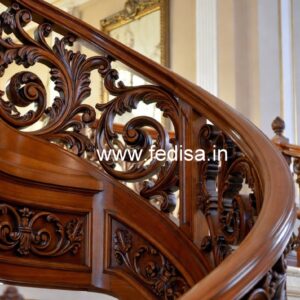 Stylish Brass Wood Handrail Ideas No-3913