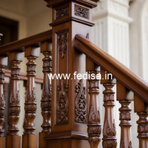 Brass Wood Railing for Luxury Interiors No-3927